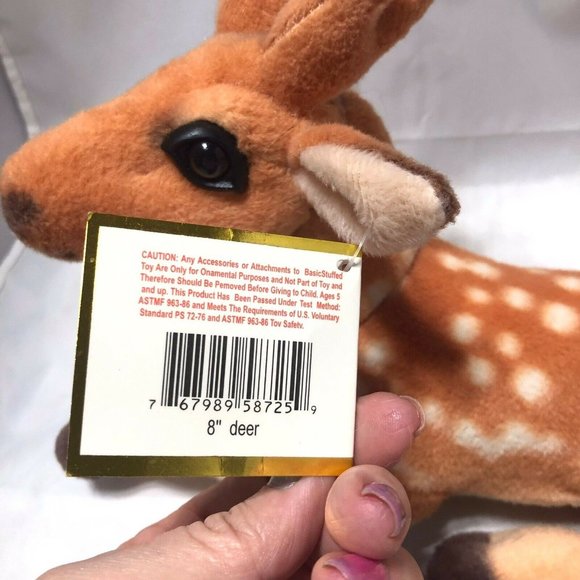 Royal Plush Deer Realistic Stuffed Animal Plush 11x8in Doe Antlers Fawn Easter - Picture 10 of 12